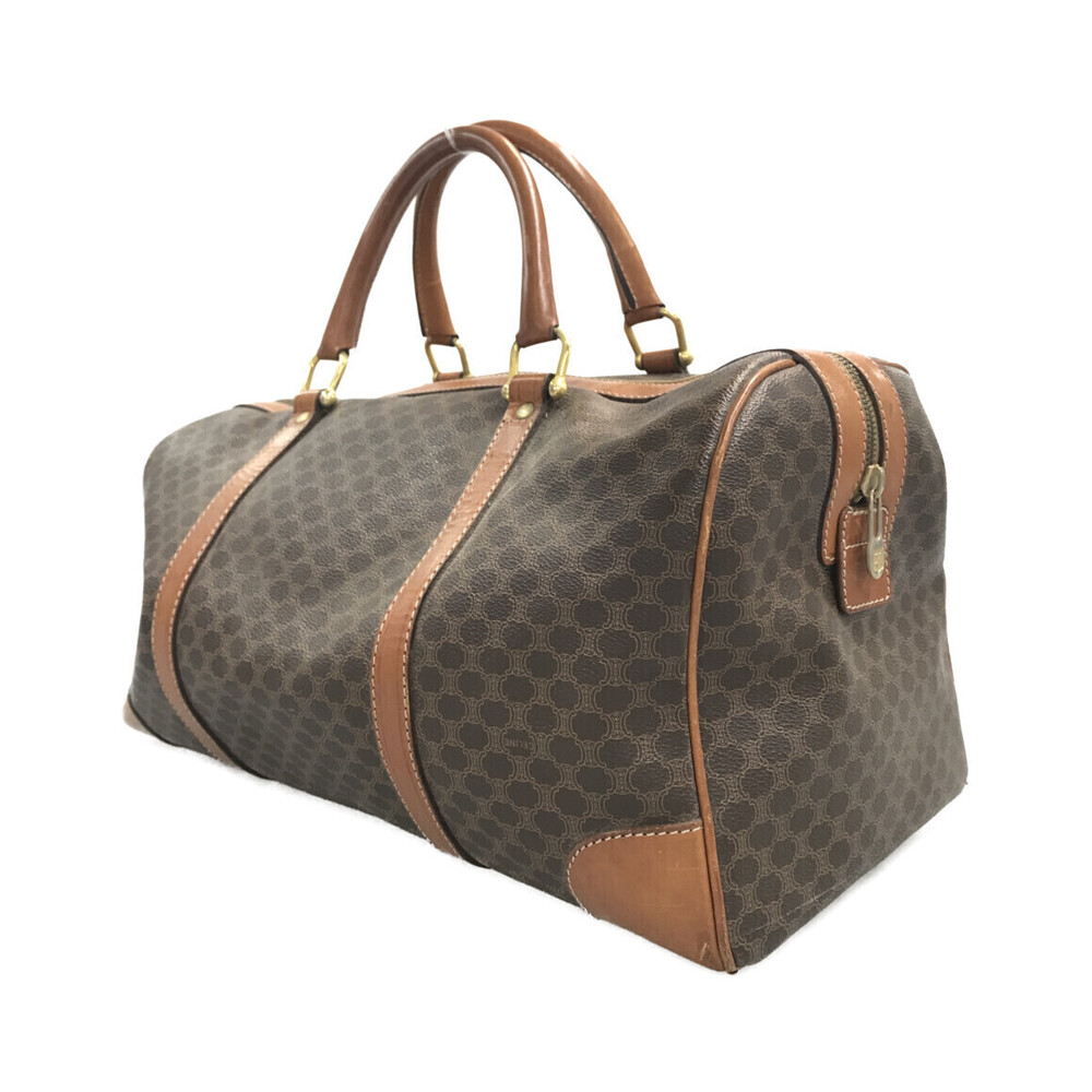 Celine Shoulder Macadam Tan Boston Bag